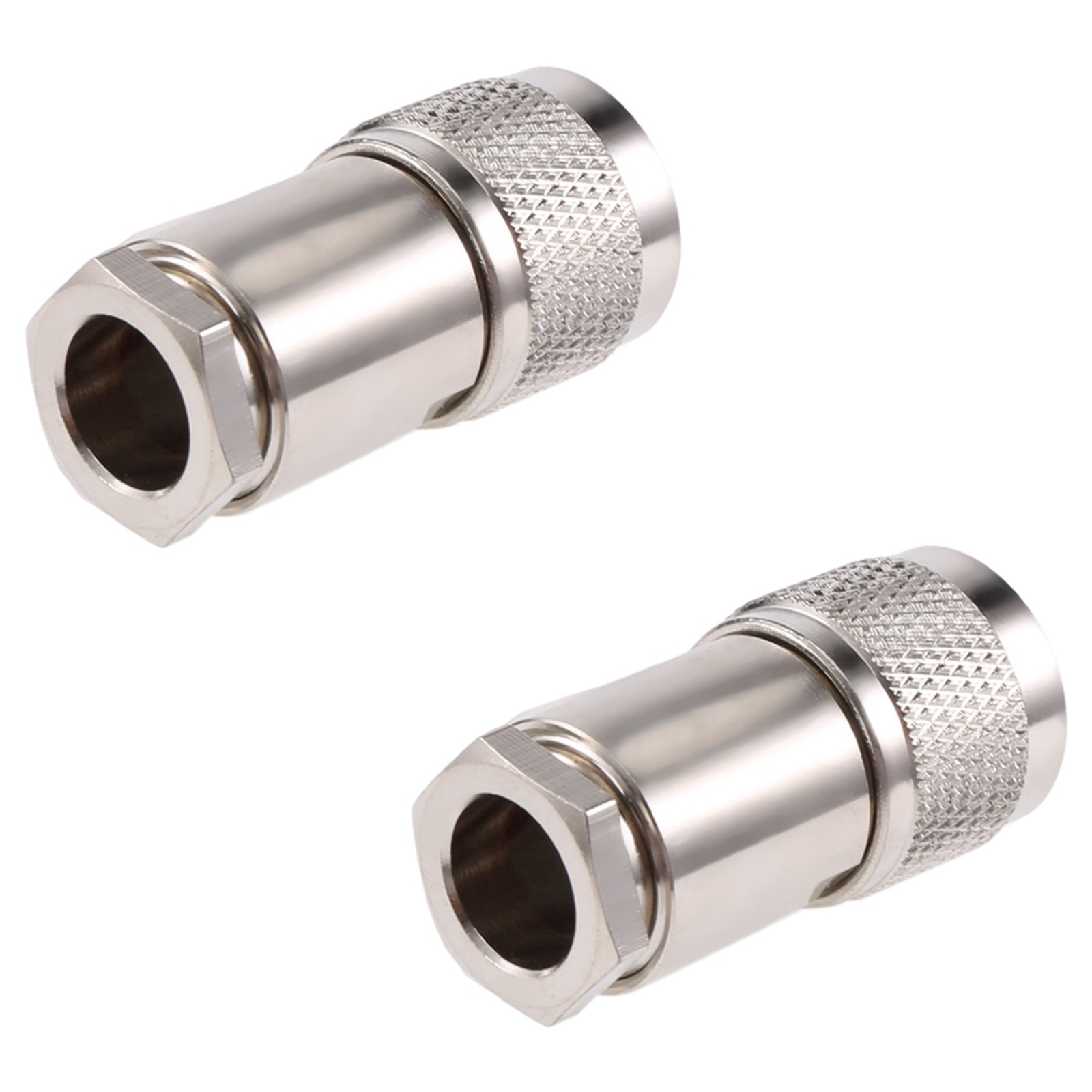 2 Pcs N Type Male Clamp RG8 LMR400 RG165 RG213 7D-  Coaxial Connector H9C6