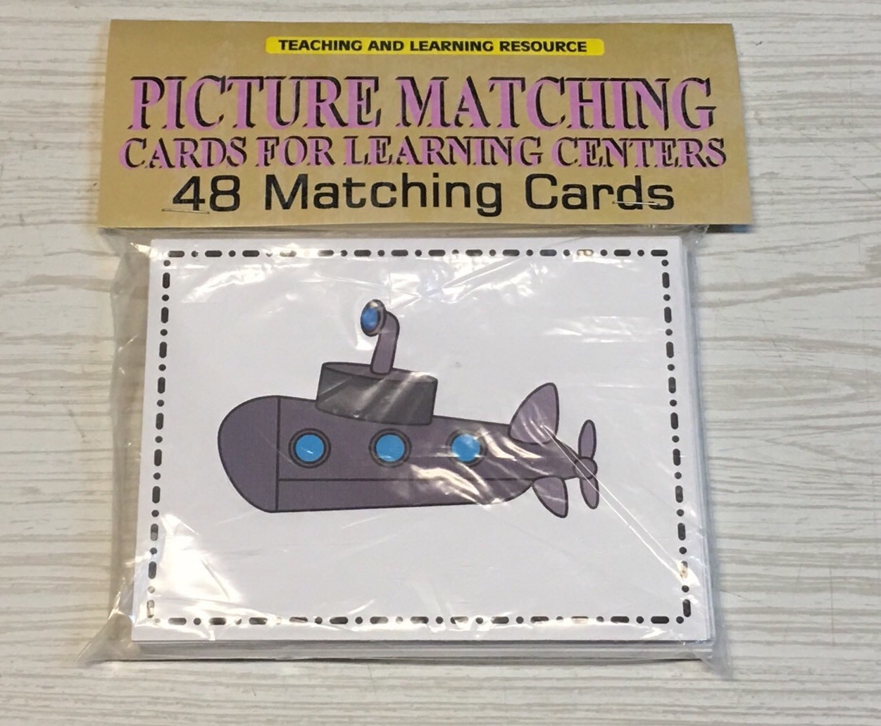 Picture Match - Flashcards for Preschool 52 Cards- Teaching supplies