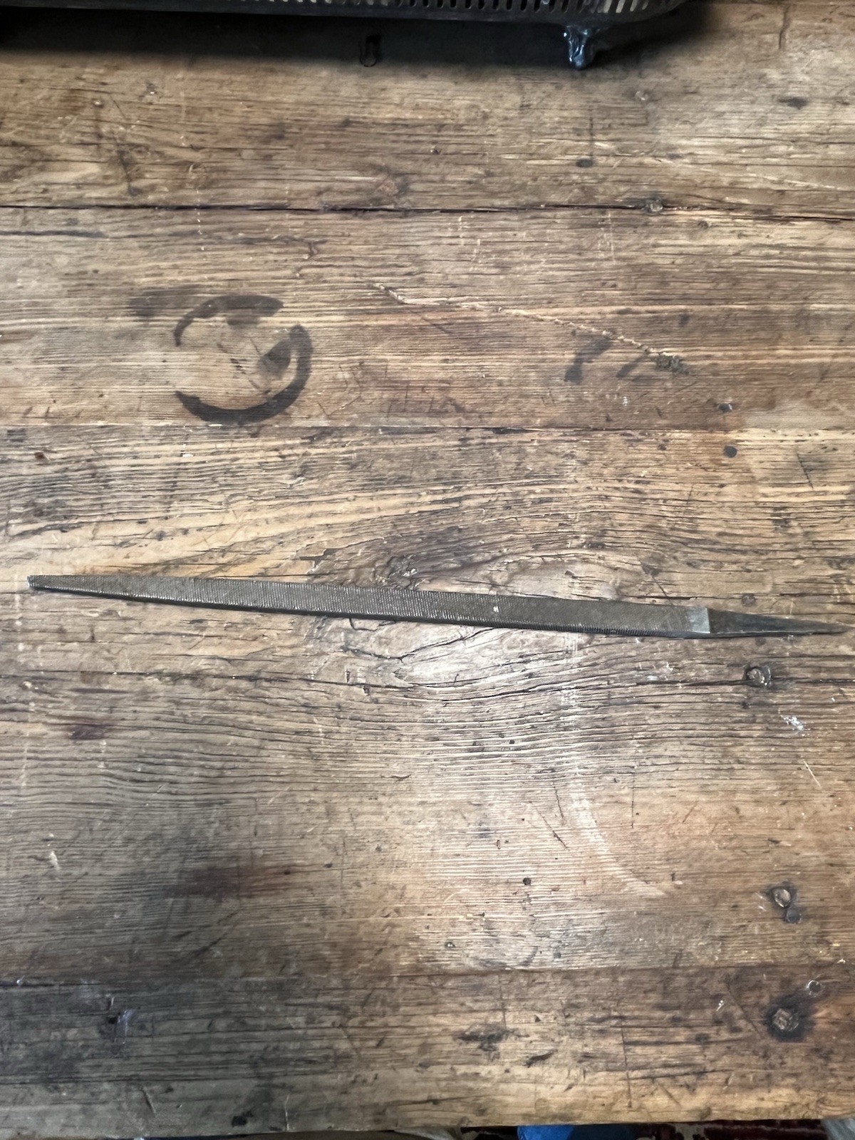 Antique Primitive Woodworking Tool Metal Rasp File