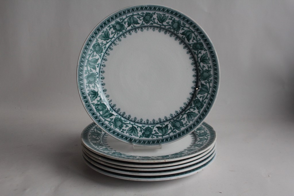 6 Syra Sarreguemines (70680) earthenware dessert plates