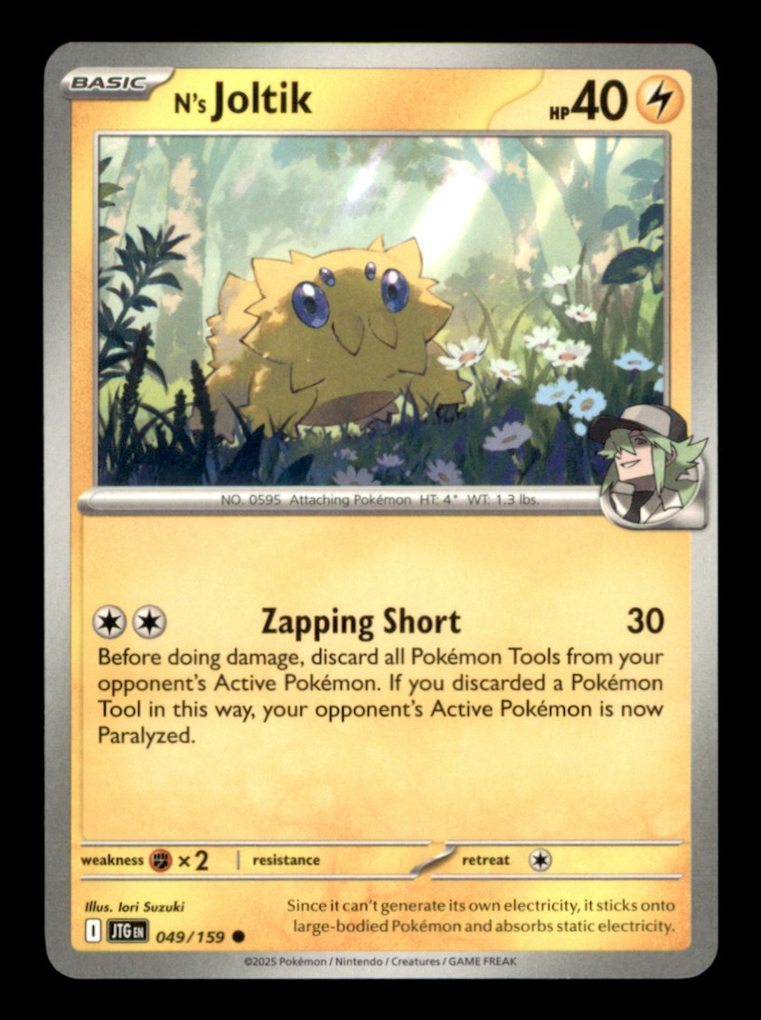 N's Joltik Common SV09: Journey Together 049/159 NM Normal Pokemon