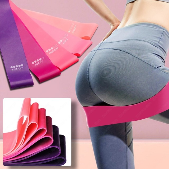 Resistance Loop Bands for Fitness Yoga Booty Workout Exercise Band Set