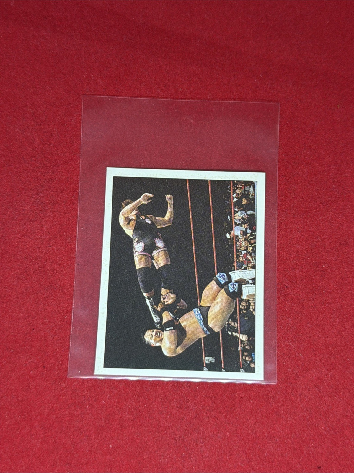 1997 PANINI WWF SUPERSTAR WRESTLING STICKER #120 THE ROCK ROCKY MAIVIA RC ROOKIE