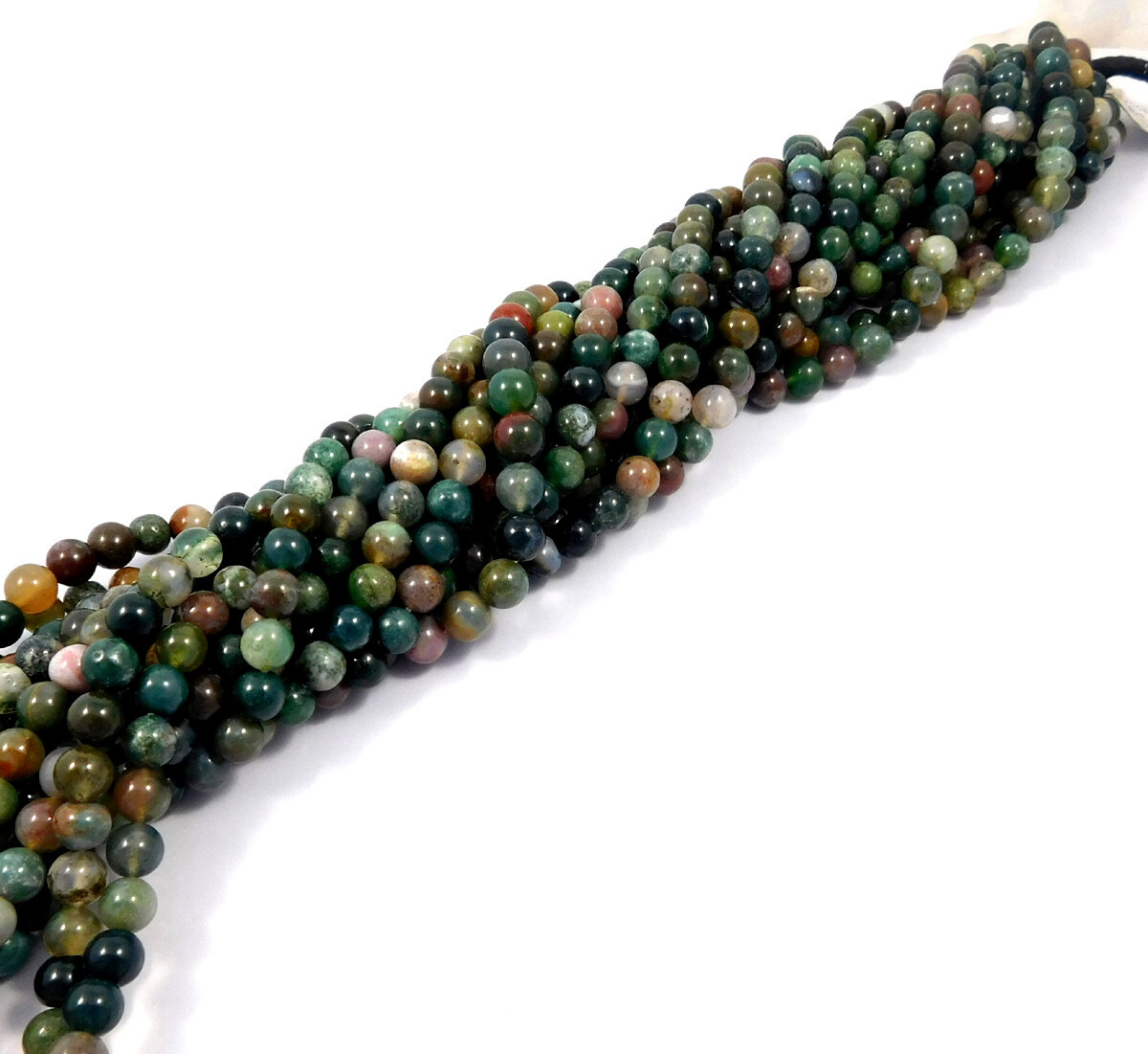 Moss Agate Beads 15 Inch Strand 8mm Round Natural Gemstone Jewelry Wholesale Lot