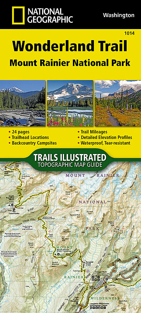 Wonderland Trail, Mount Rainier: Map #1014