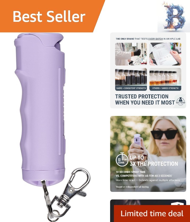 Maximum Strength Pepper Gel with 10-Second Spray - Compact, Reliable Protection