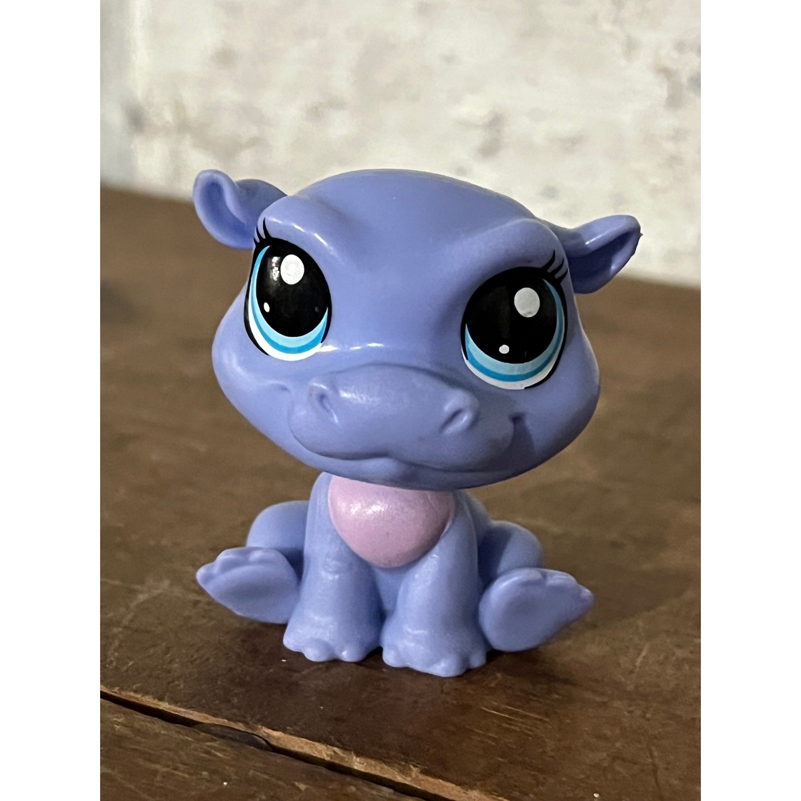 Littlest Pet Shop LPS #144 Sunshine Kiboko Purple Grey Hippopotamus