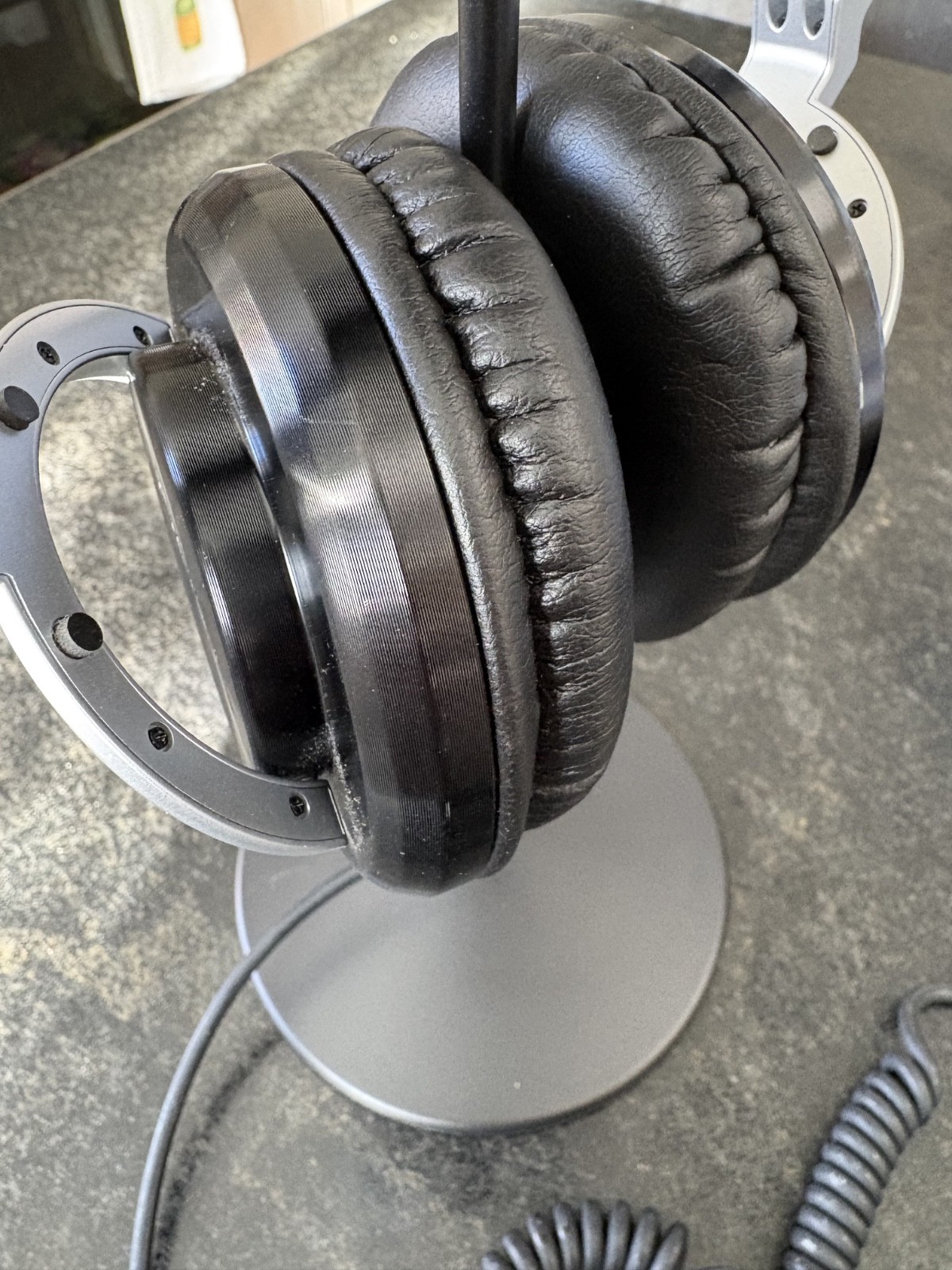 Koss Over Ear Professional ProDJ100 Headphones + Audio Technica M30 Pads + Stand