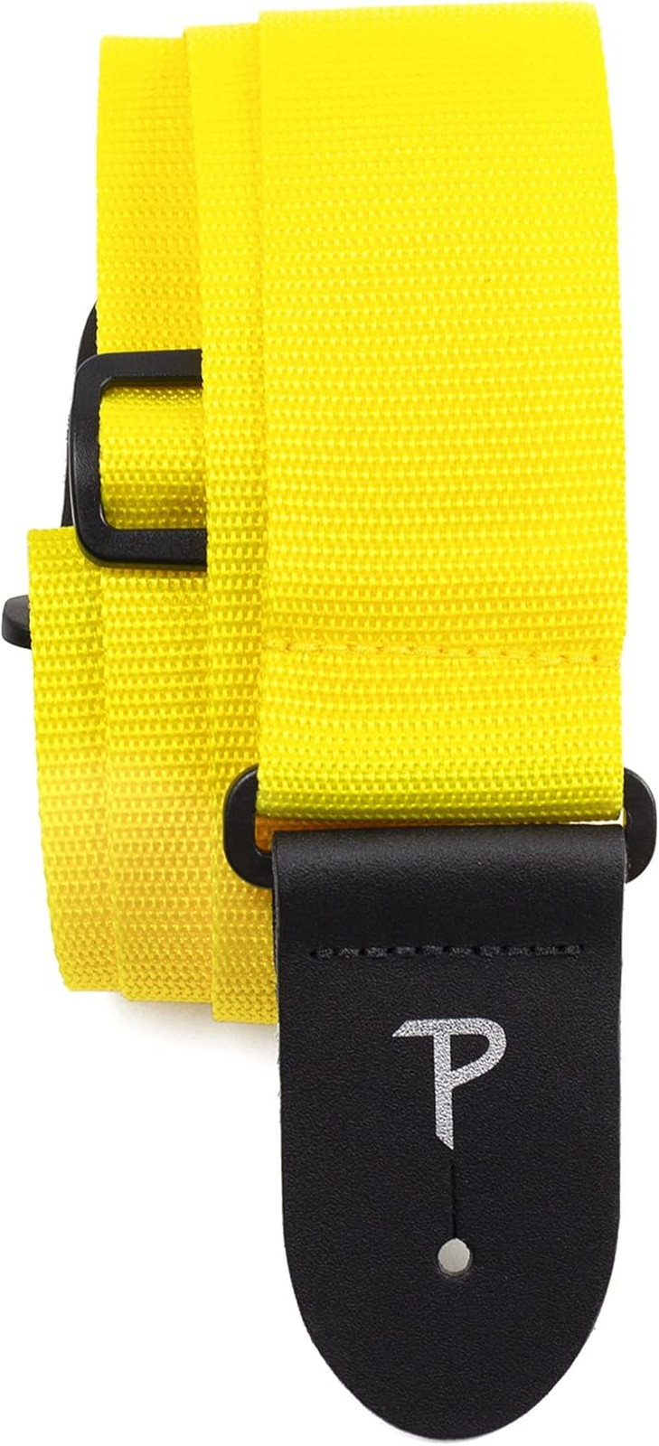 Leather Guitar Strap - Naylon, Fits Electric, Jacquard, Adjustable 41"-72", Cool