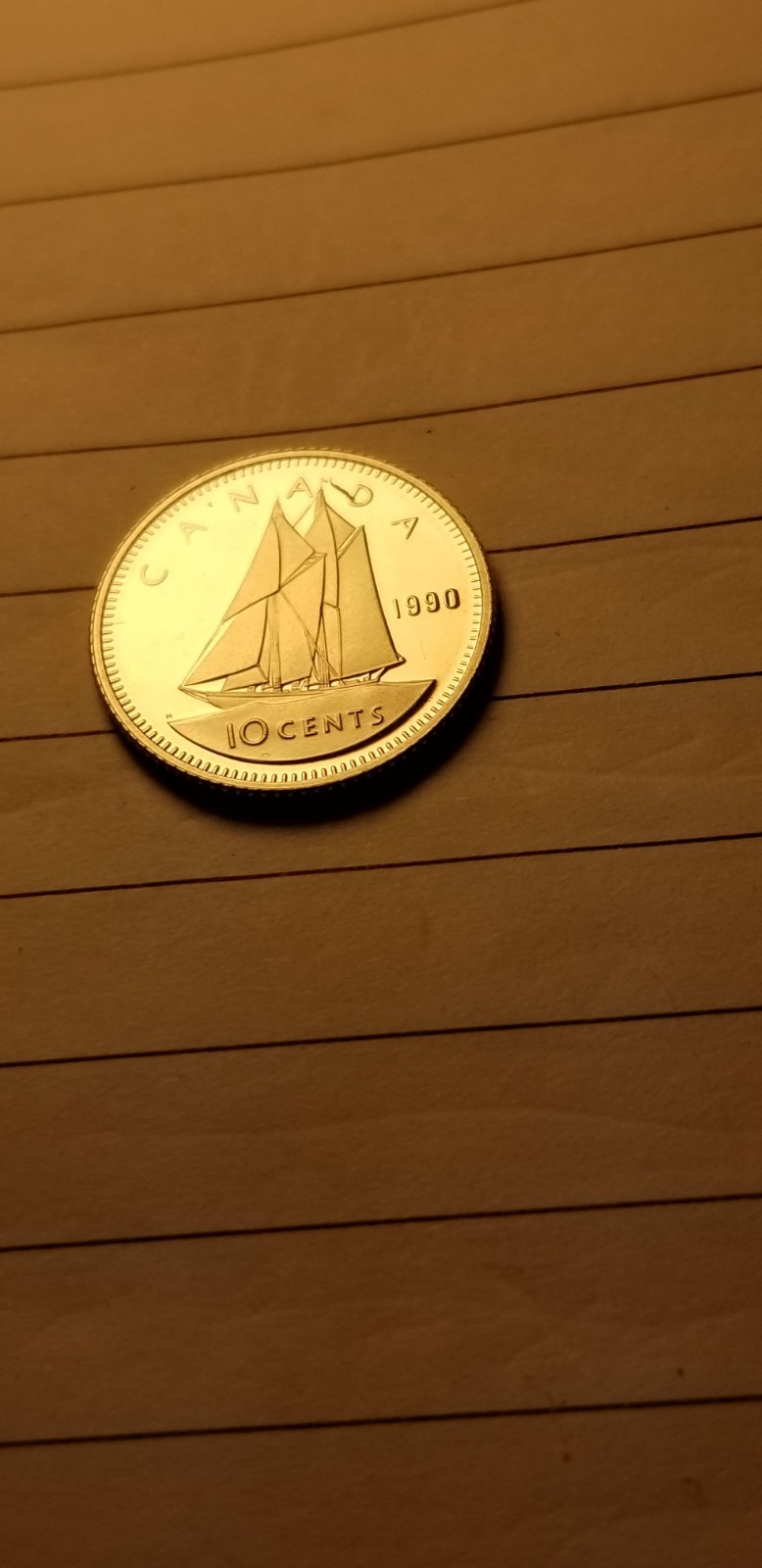 1990 Canada 10 Cents Coin Mint Grade Beauty Idab1.