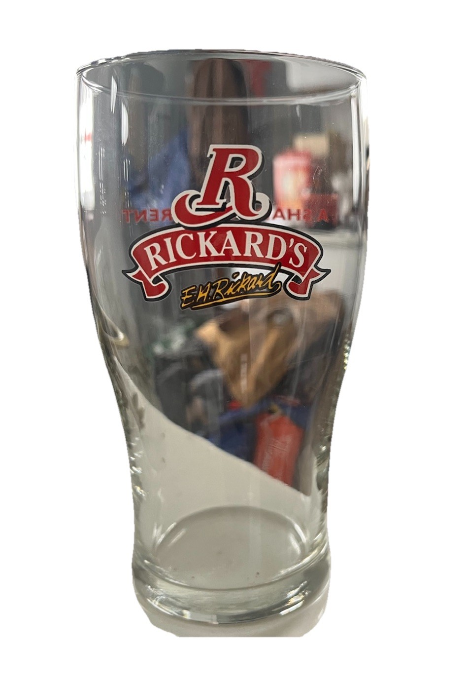 Rickard’s Beer Drinking Glass Mint Condition Rare Vintage Find Man Cave Must