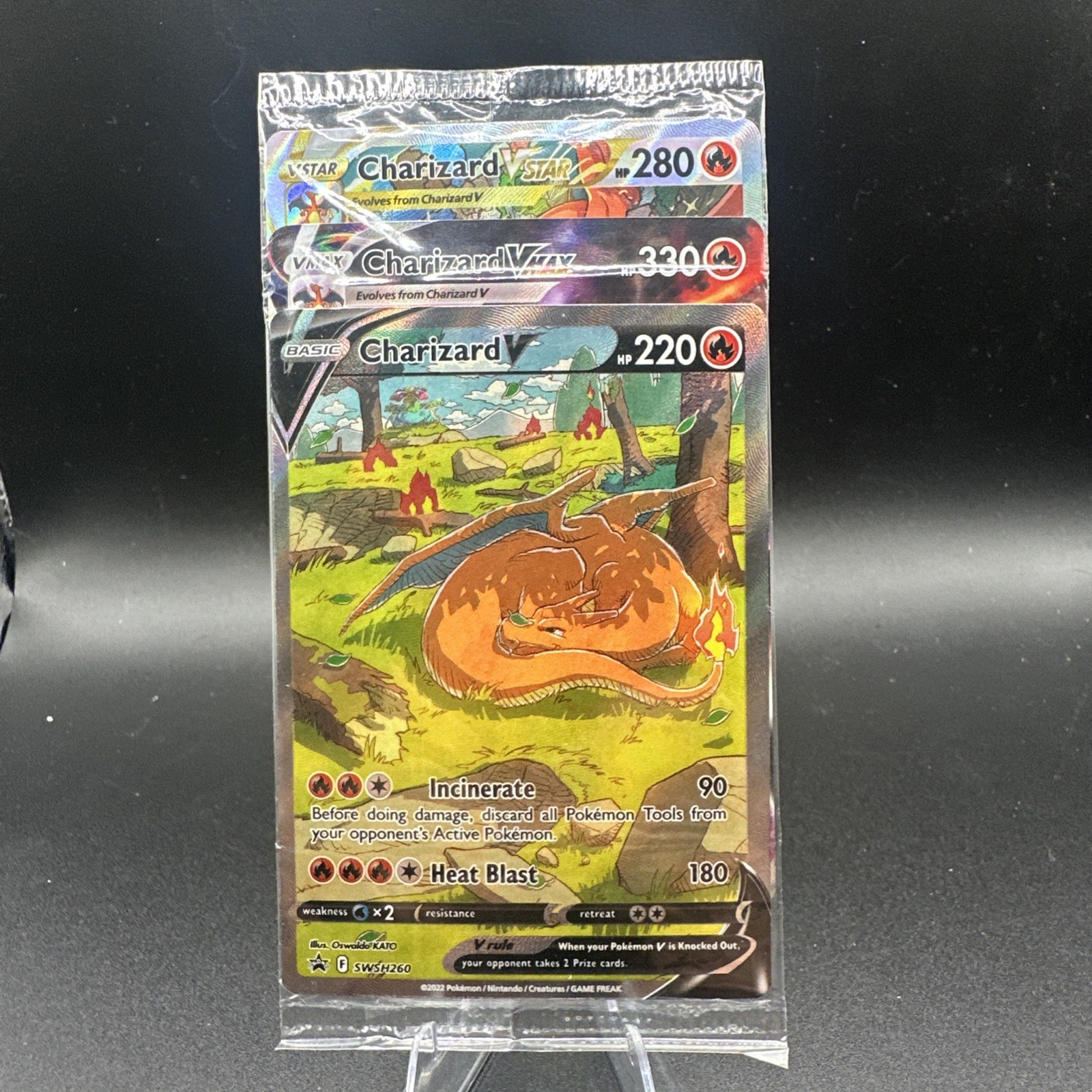 Pokémon TCG Charizard UPC Promo Set Sealed V SWSH 260 VSTAR 261 VMAX 262