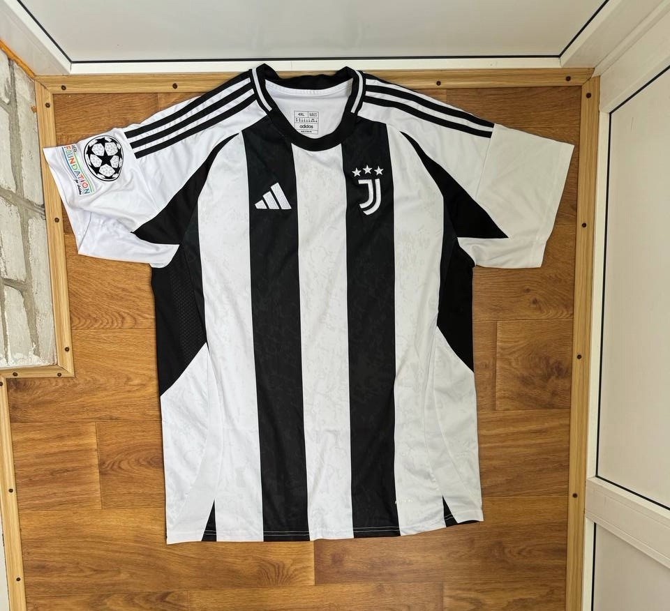Juventus Jersey 2024-25 Home  Soccer Shirt Adidas Men Size 4XL
