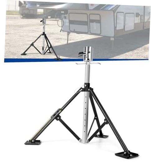 Heavy Duty Tripod Stabilizer for Trailer, 5th Wheel Tripod Adjustable from 34" 