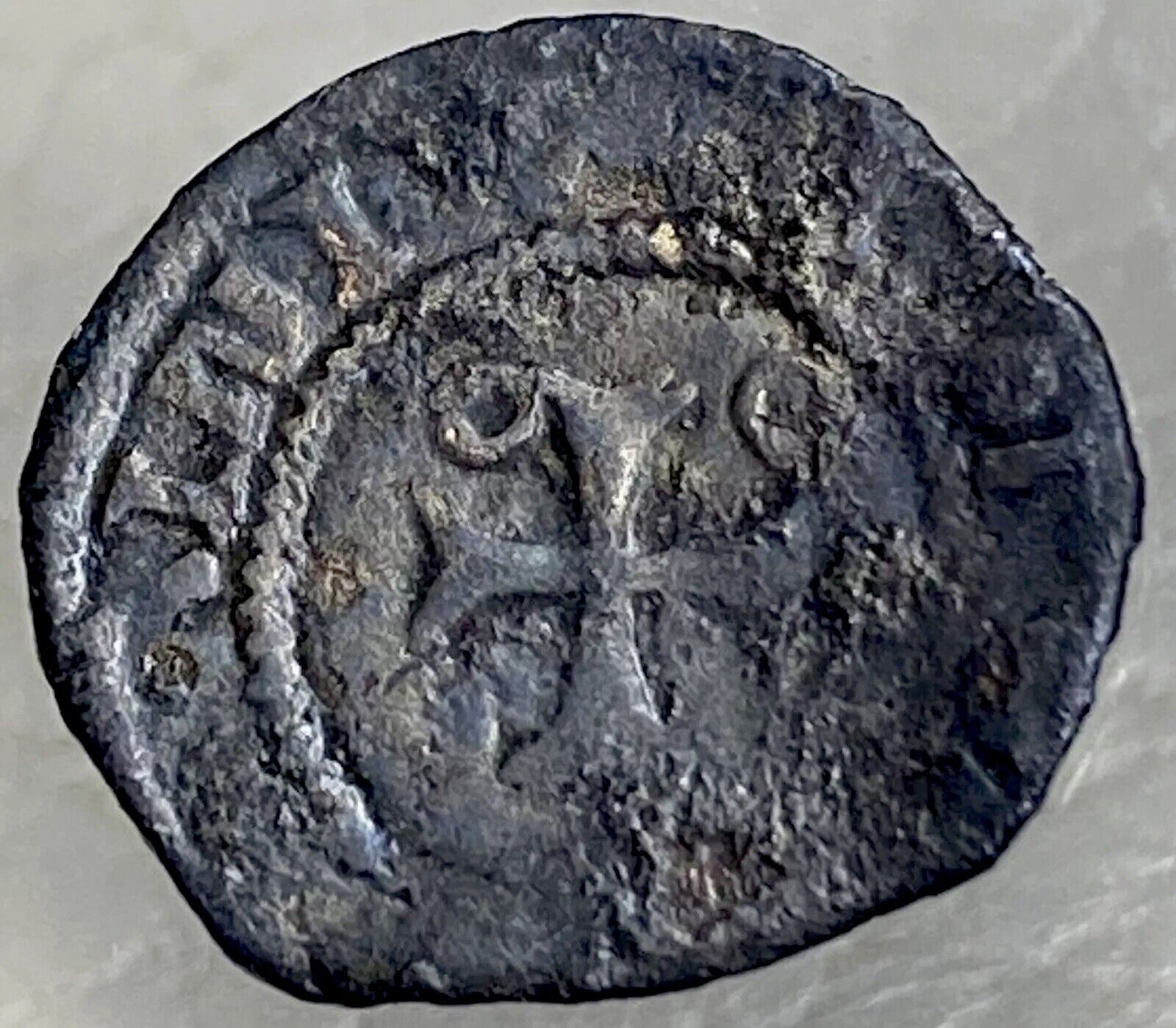 Very Rare Coin Kingdom of Navarre 1516-1556 Ferdinand Cornado Denier Medieval