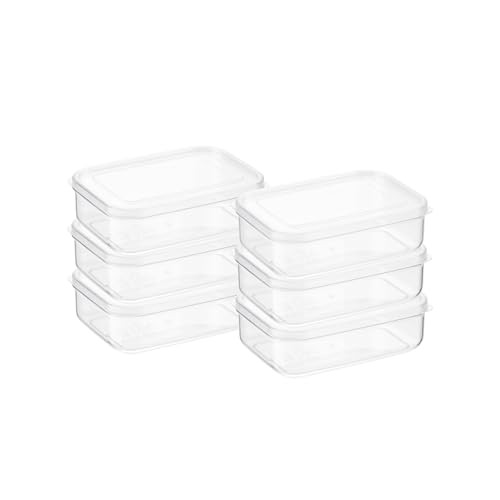  Micro Clear Transparent Food Storage Containers with Lids – BPA-Free, 1.0qt