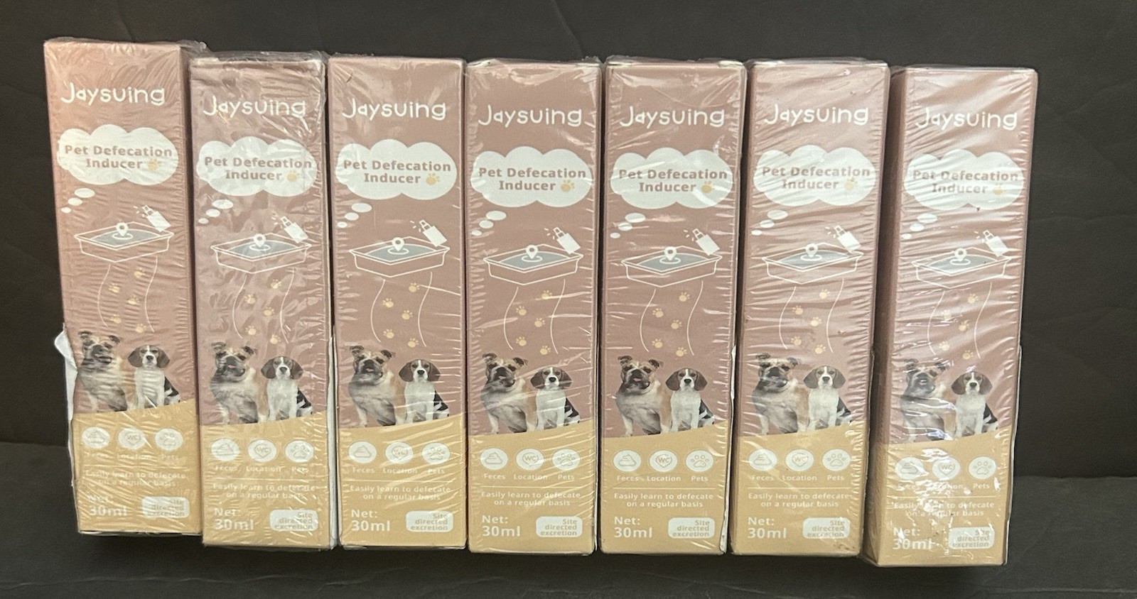 Jaysuing, Pet Defecation Inducer, behavior correction, 30ml bottles, Lot of 7