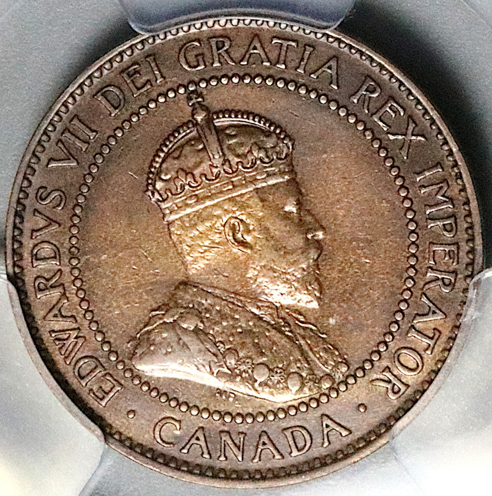 1908 PCGS UNC Canada 1 Cent Edward VII Large Coin (26010102C)