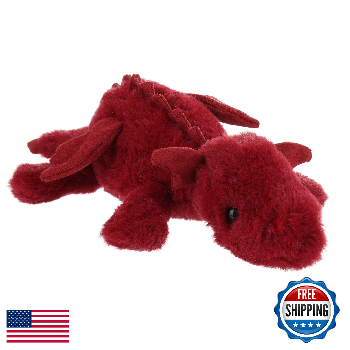 Apricot Lamb Lying Dragon Plush Stuffed Animal Toy for Kids - Soft & Cute