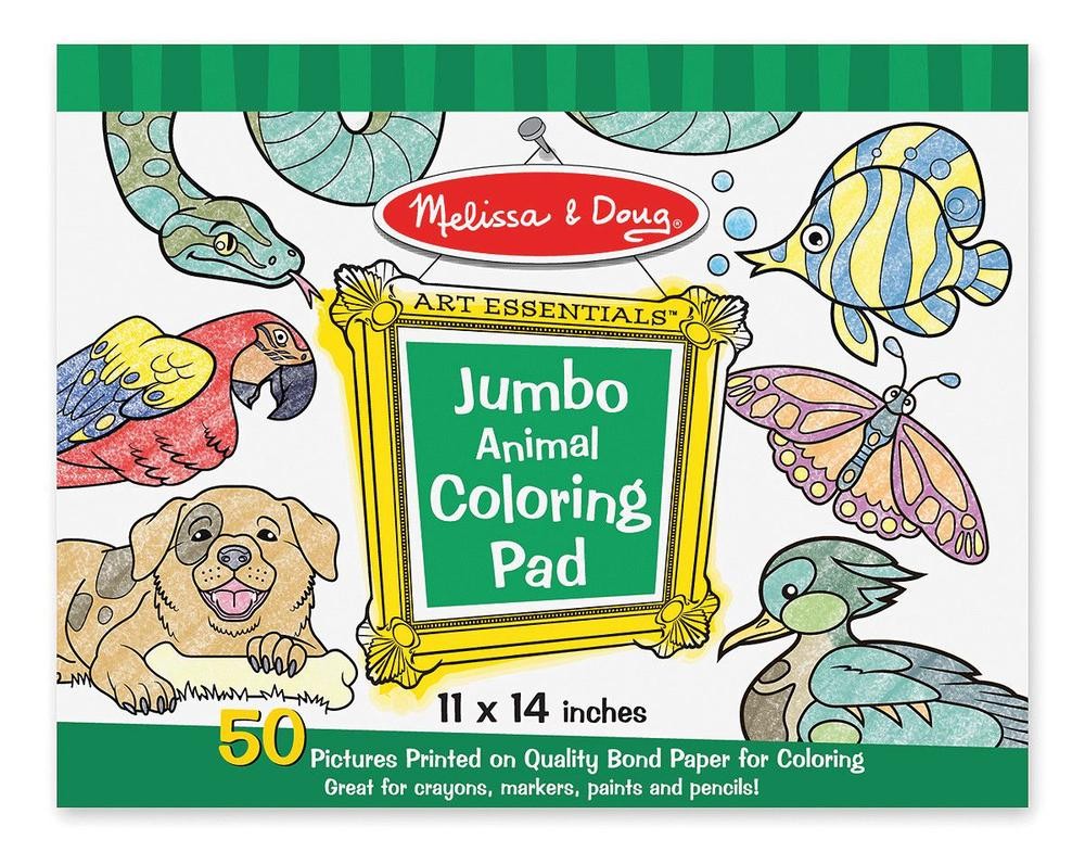 Jumbo Colouring Pad - Animals - Melissa & Doug