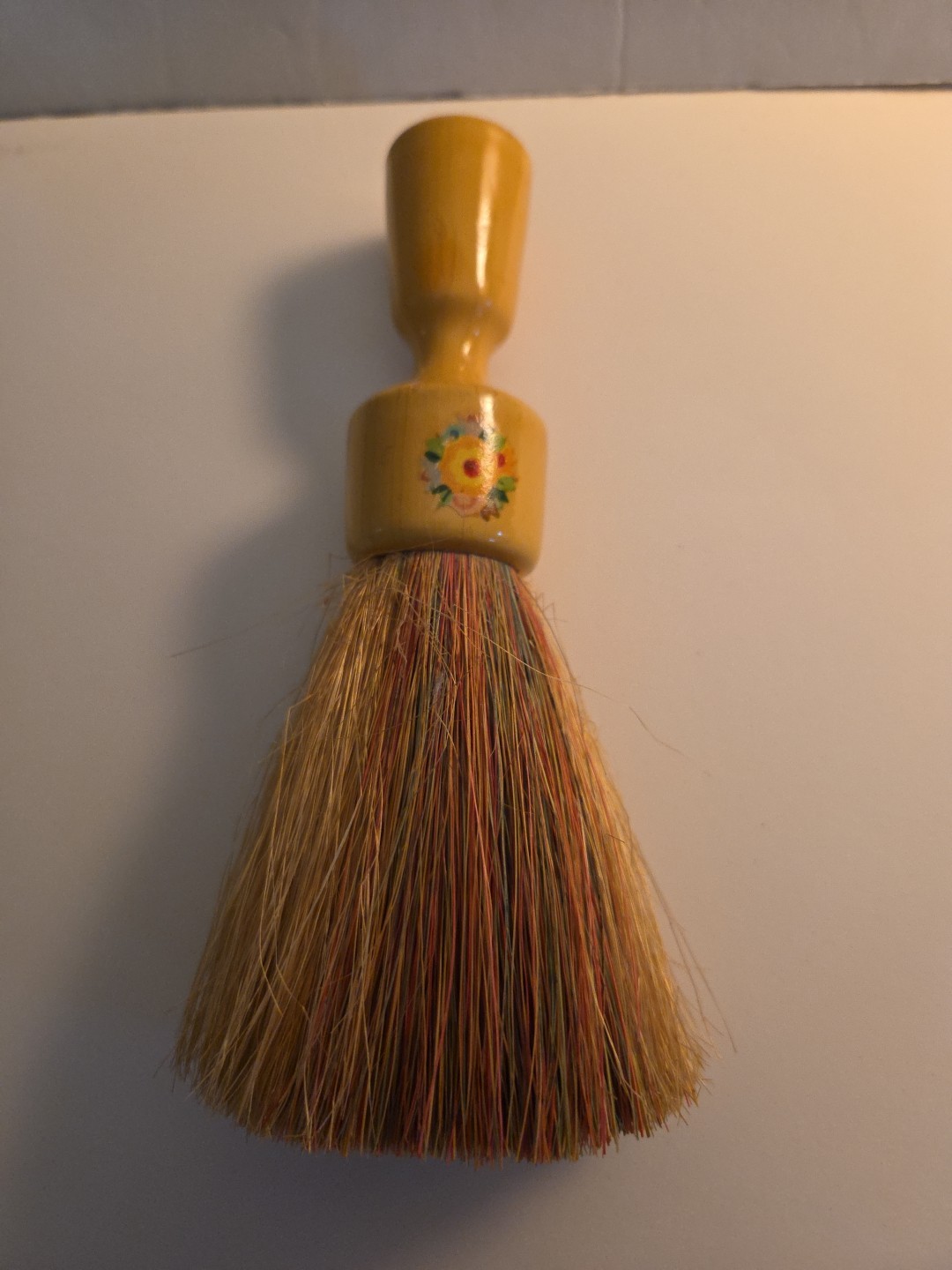 Vintage Hand Painted Wooden Wisk Valet or Hat Brush Broom 