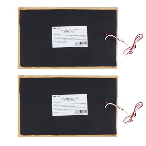 7" x 12" RV Pipe Heater Pad, Work for 3" Pipe - 2 Pack, Heating Pad for RV, 