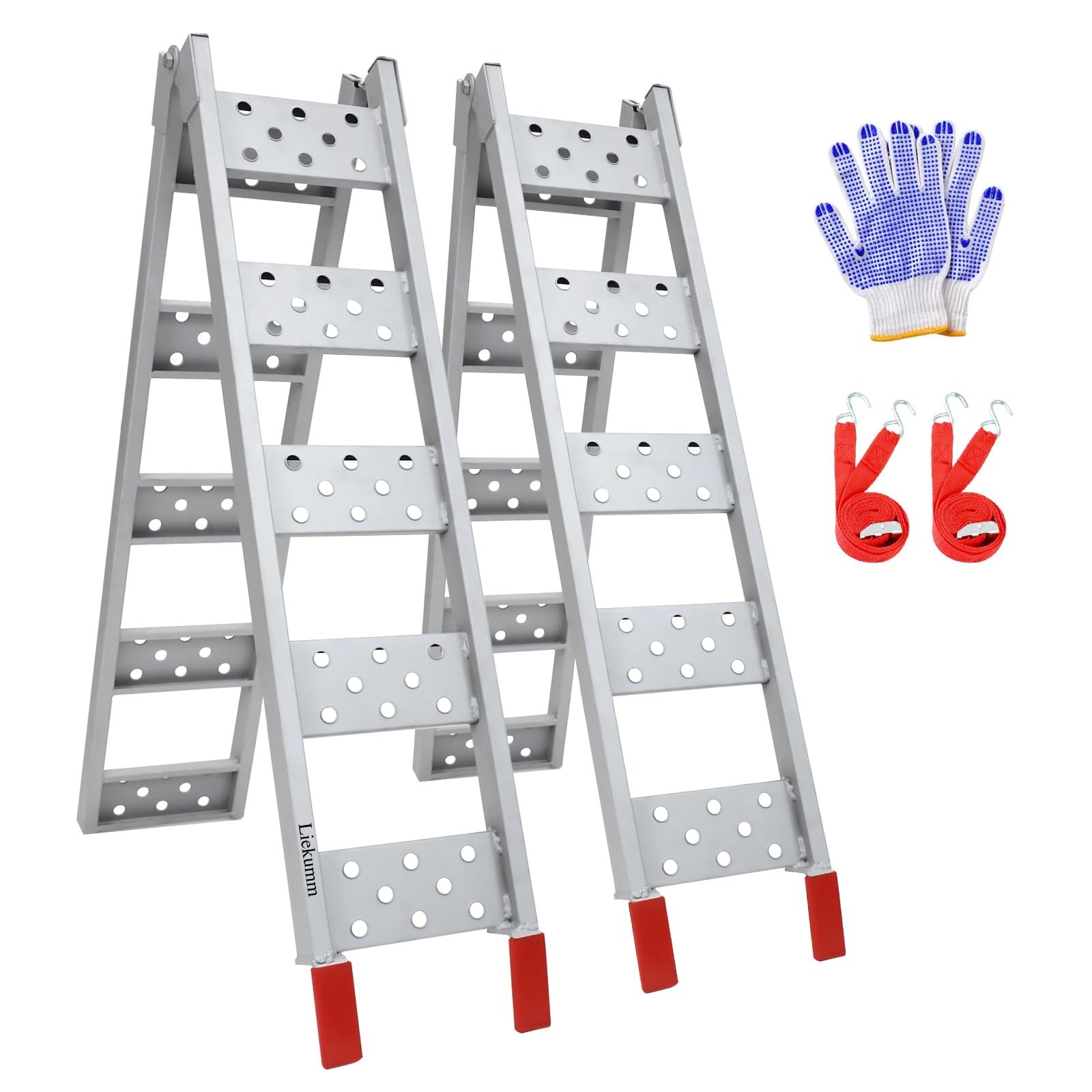 83" ATV Ramps for Pickup Trucks, Folding Steel Loading Ramps 960 lbs/Pair, He...