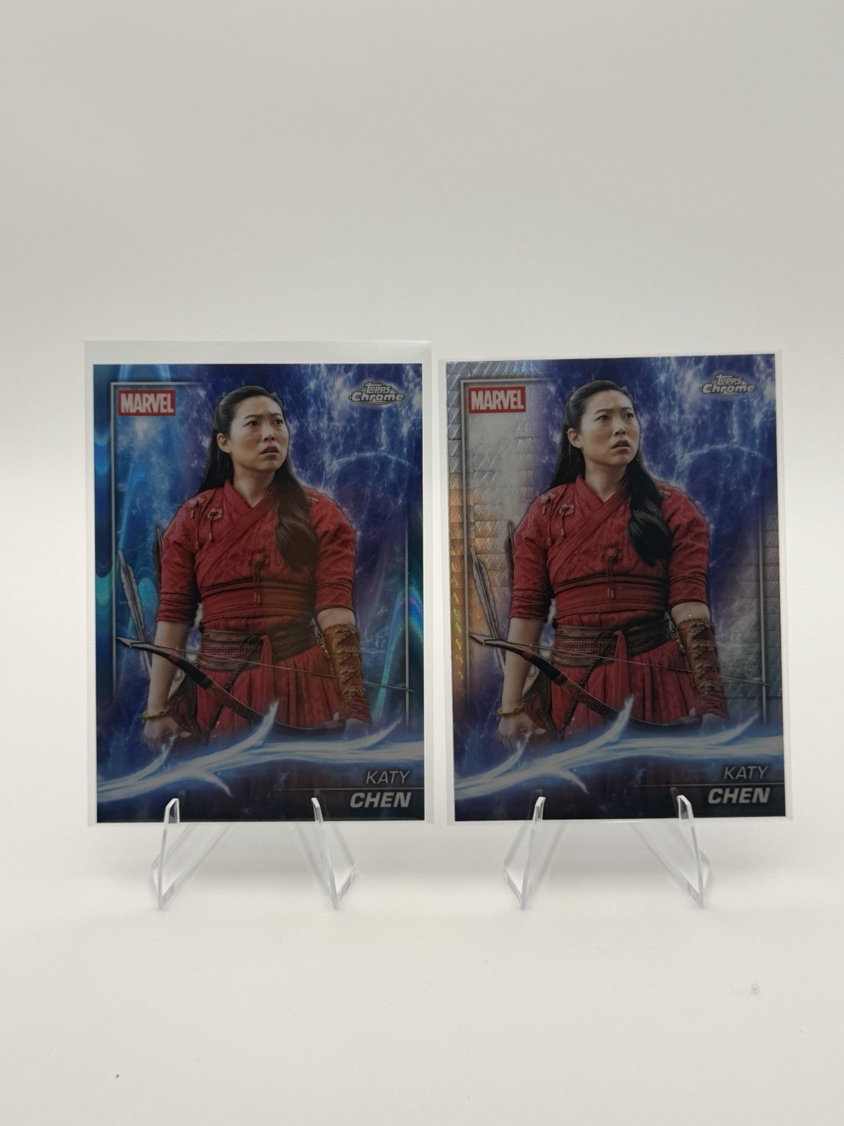 2025 Topps Chrome Mint Marvel - Katy Chen Blue RayWave + Prism Refractors #111