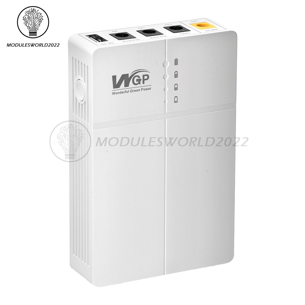 DC 9V 12V Router UPS Uninterruptible Power Supply 13500mAh Backup Power Bank