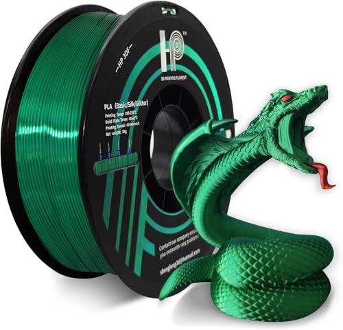 PLA Filament, Silk PLA, 3D Printer Filament, PLA Filament 1.75mm Silk Green