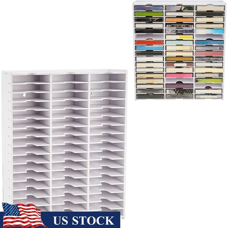 Wall Mounted Tape Rack 51 Slot Storage Organizer Easy Access Compact Holder New