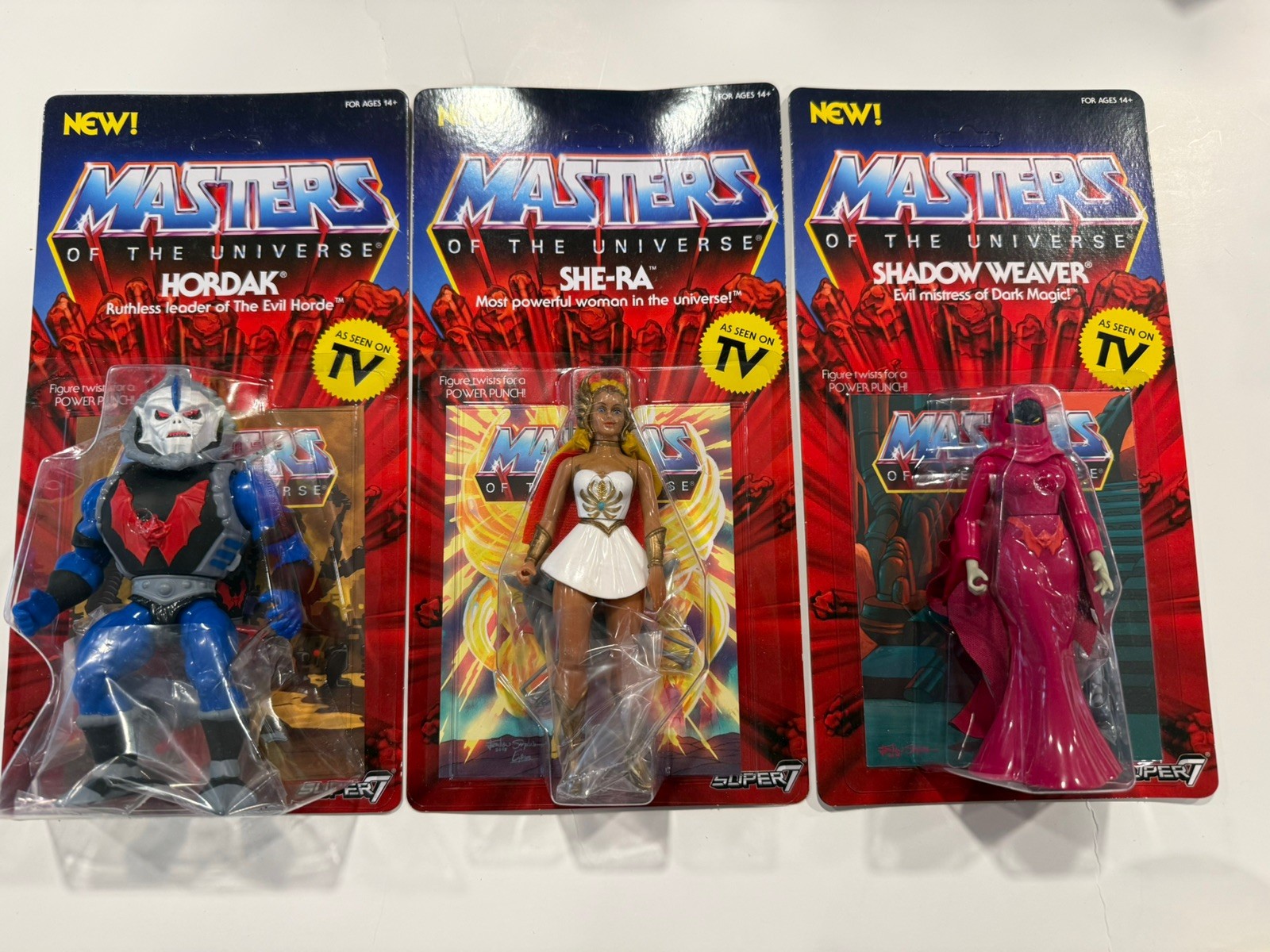 Masters of the Universe As seen on TV MOTU 3 figures Hordak She-ra Shadow weaver