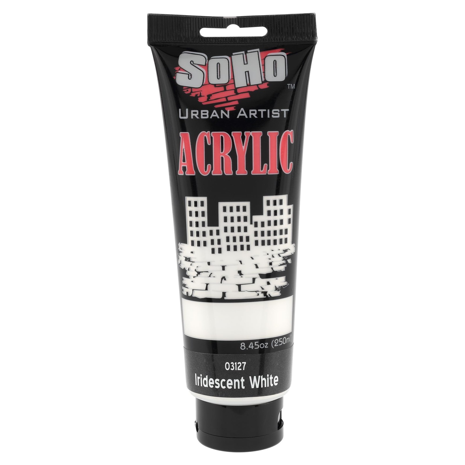 Soho Urban Artist Heavy Body Acrylic Paint 250ml Tube Iridescent White