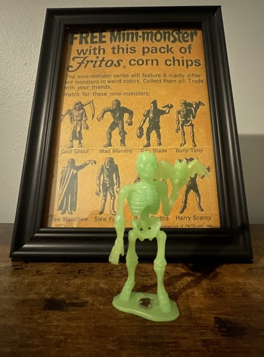 Vintage MPC Plastics Monsters Figure Lot Glow in the Dark 1960s Fritos Promo