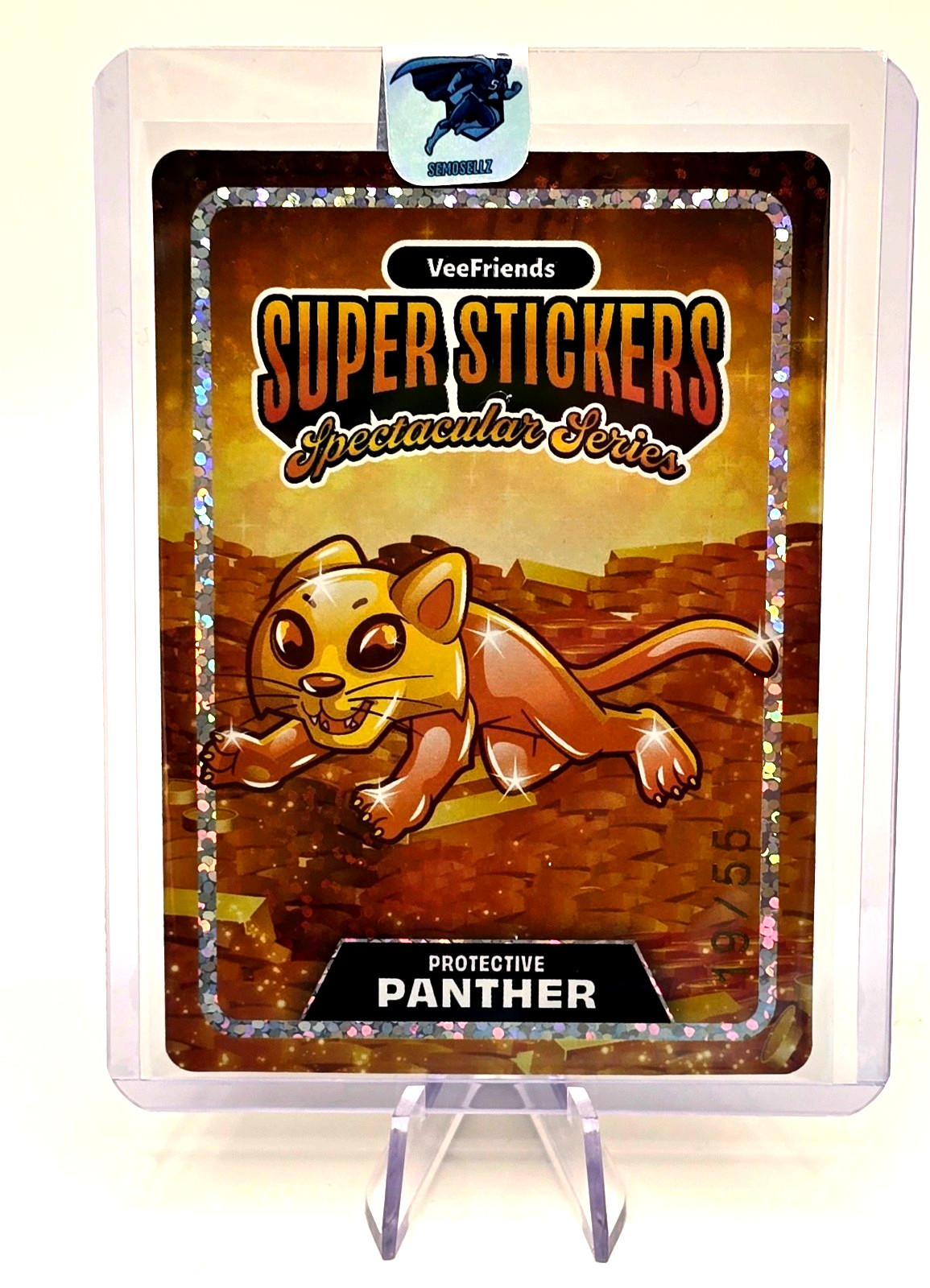 Protective Panther 2026 VeeFriends Super Stickers Spectacular GOLD on GOLD 19/55