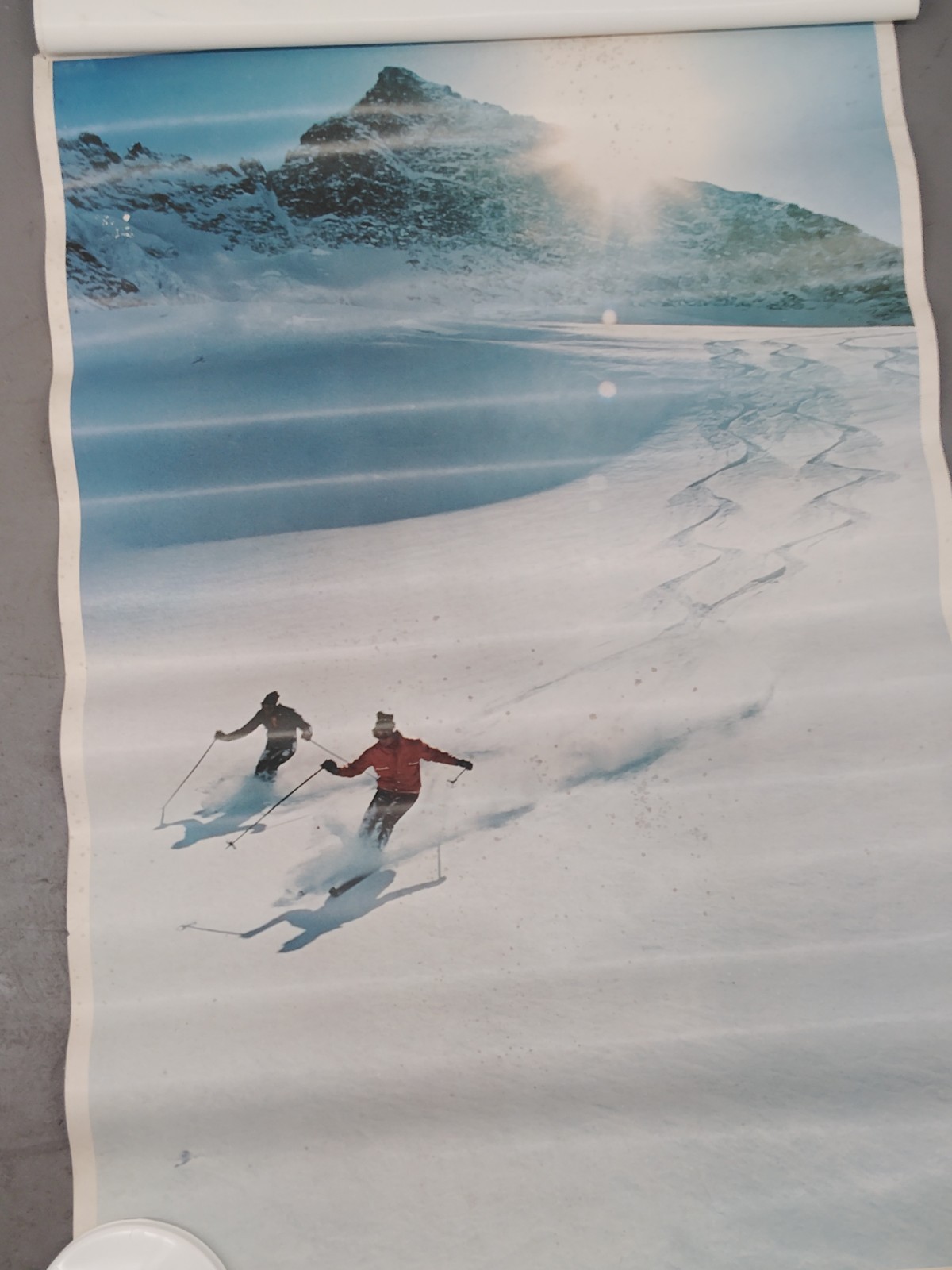 QUIET SLOPES SKIING 1973 VINTAGE POSTER 1972  SKI CNG223