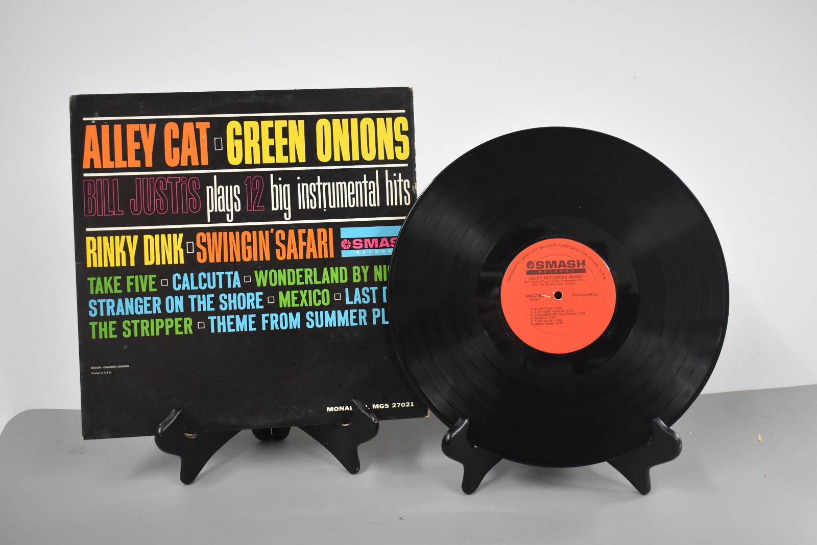 Alley Cat/Green Onions: Bill Justis Plays 12 Big Instrumental Hits LP 1962 VG+
