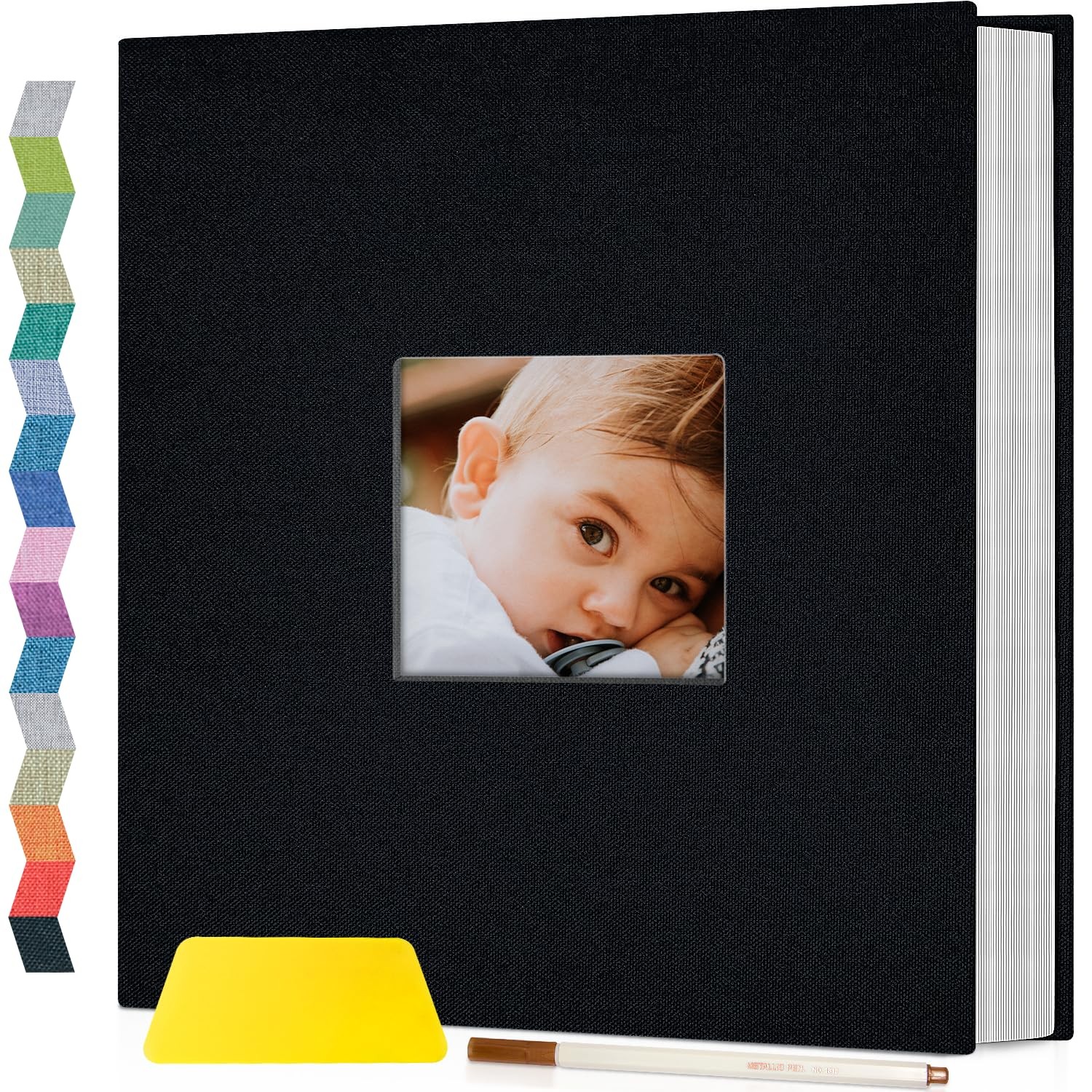 Popophoto album self adhesive with picture display window 60 pages diy