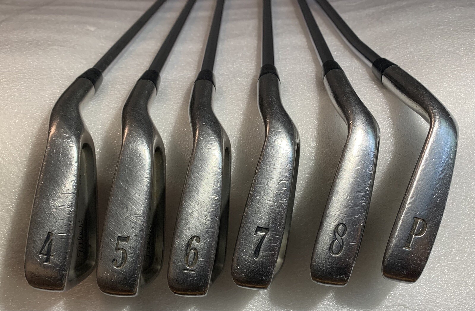Titleist Forged 804 OS Irons RH 4-8 & PW (bent) Reg Flex NS PRO-100 Steel Shaft