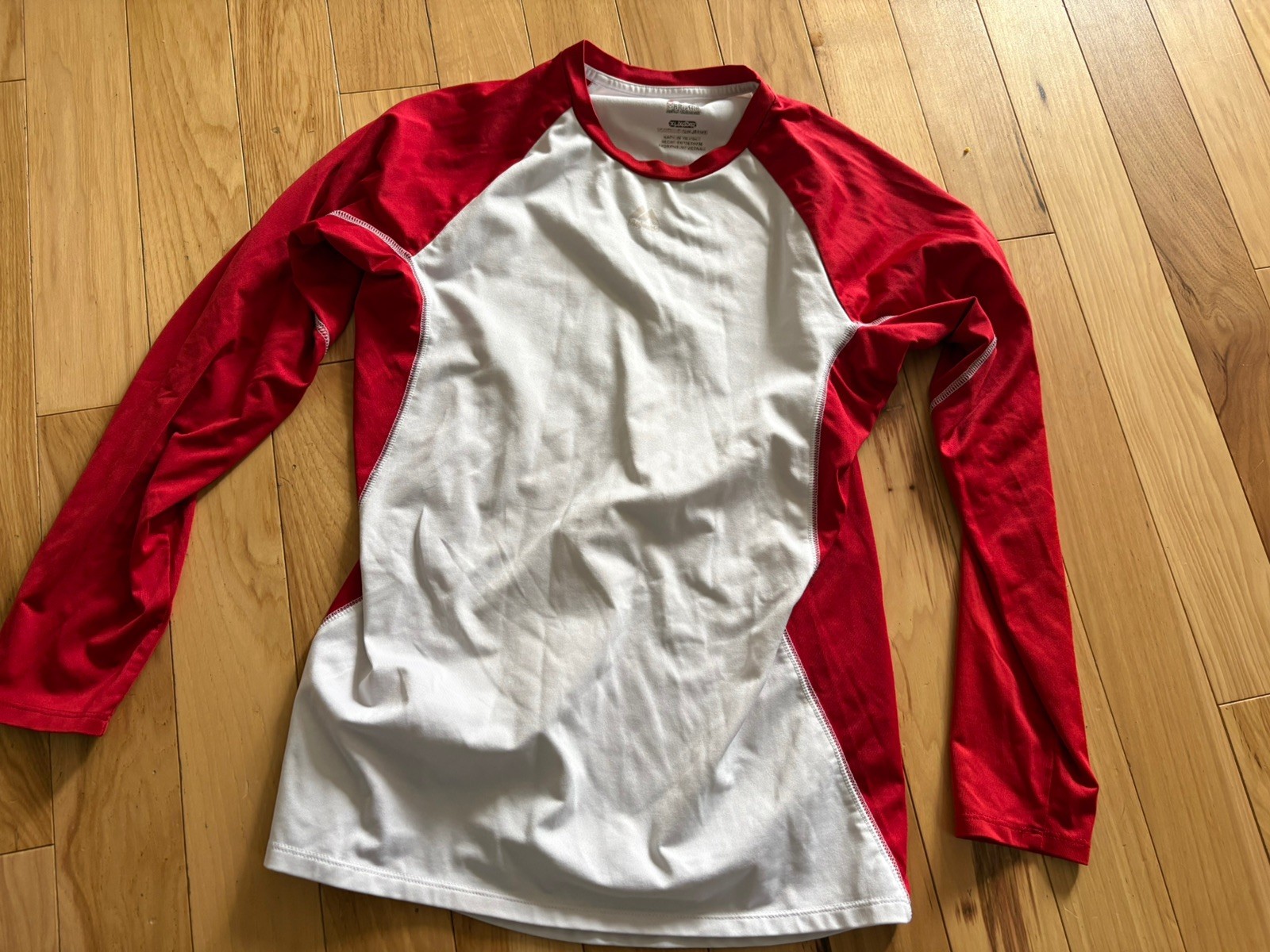 Majestic Boys Youth XL Baseball Compression Shirt Red & White