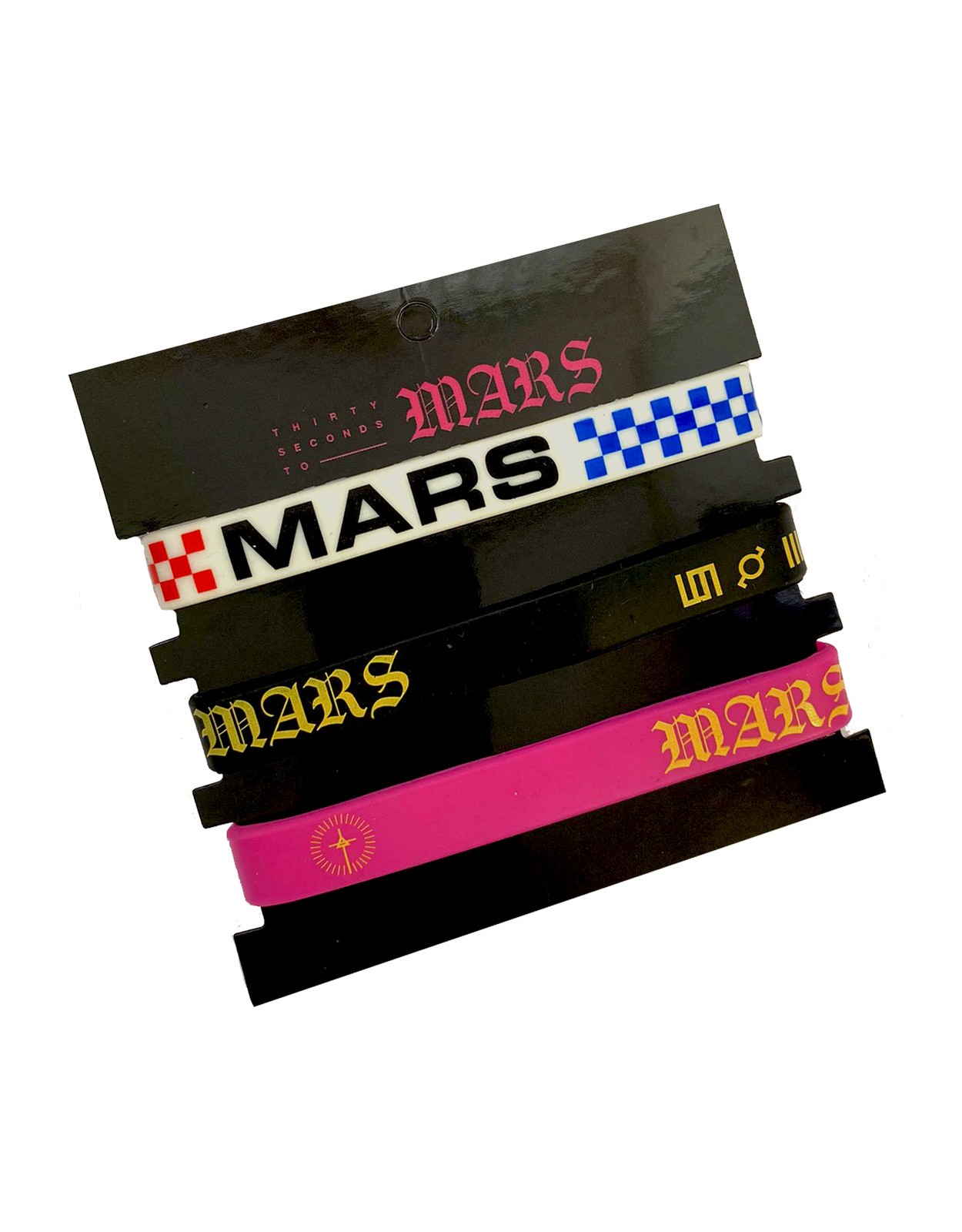 30 Seconds To Mars Wristband Band Logo new Official Rubber 3 Pack Size One Size