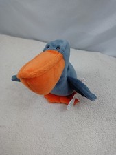 VTG Original Ty Beanie Baby Scoop The Pelican 1996 Stuffed Animal Bird Plush