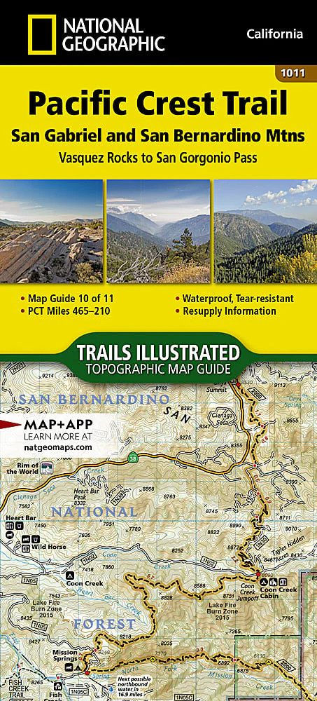 PCT California, San Gabriel & San Bernardino: Map #1011