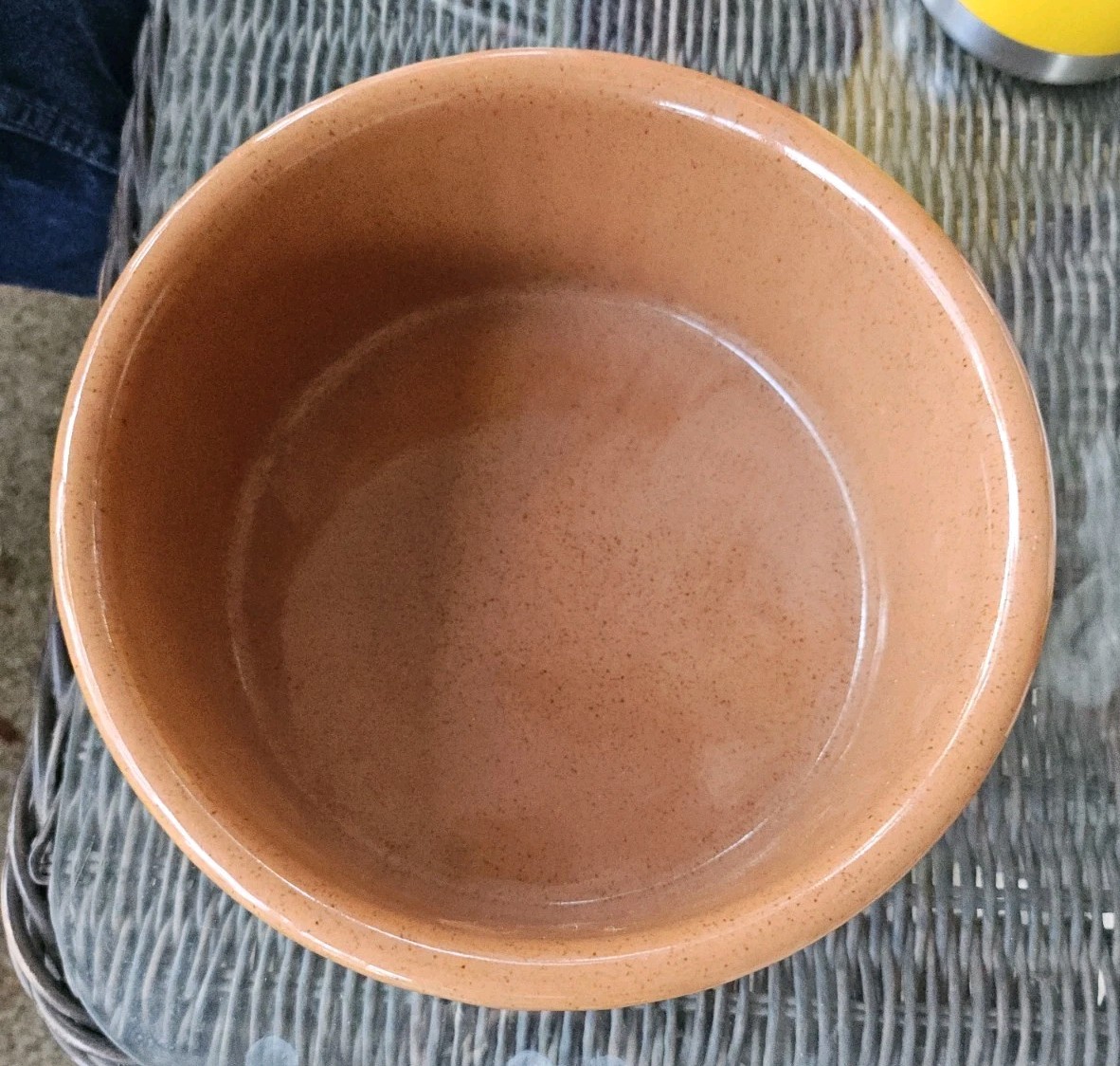 Vintage Bennington Potters Vermont 8.5" X 3.5" Clay Ribbed Souffle' Baking Dish