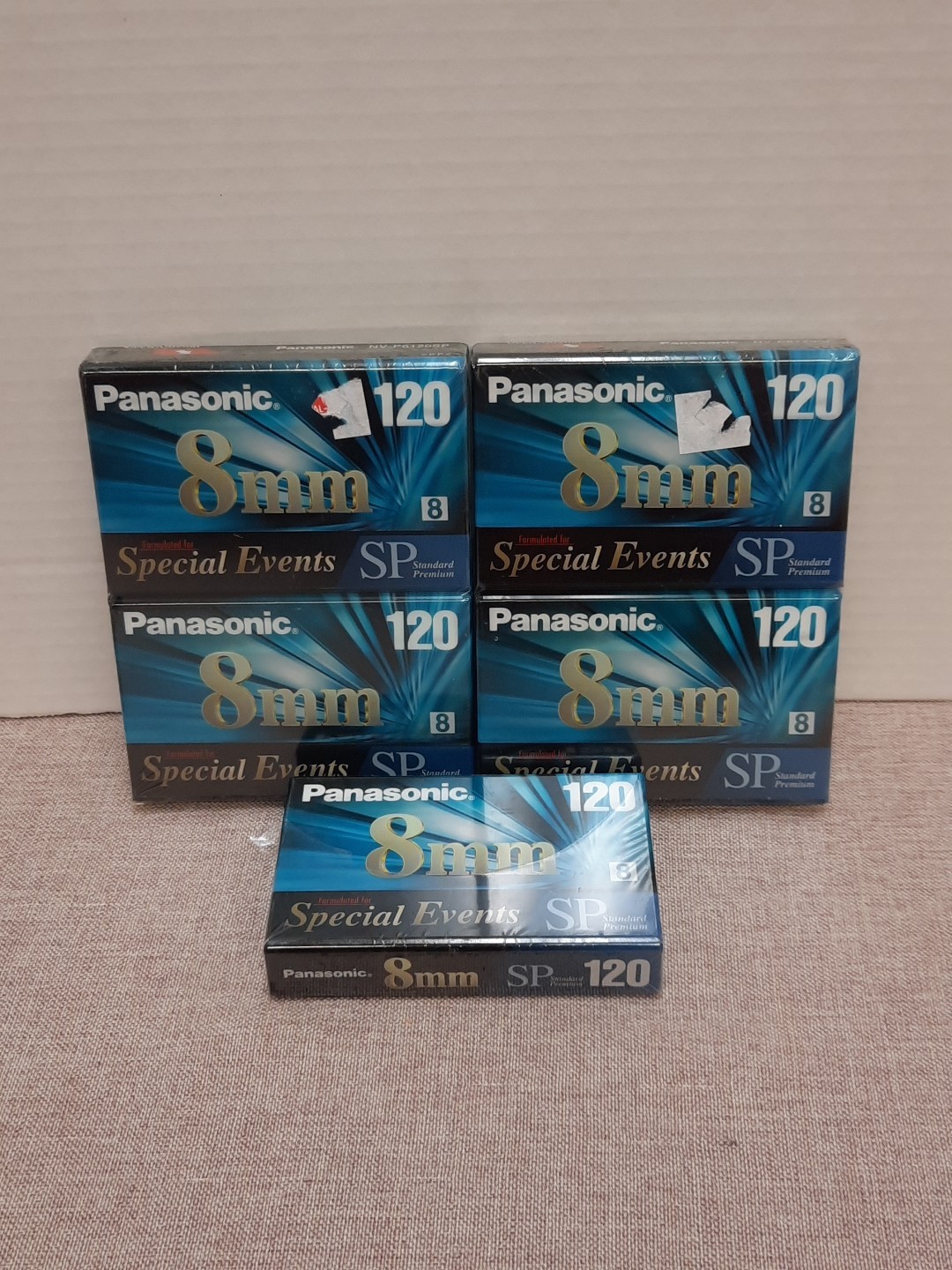 Panasonic 8MM 120 SP Camcorder Video Tapes Special Events NV-P6120SP Lot Of 5