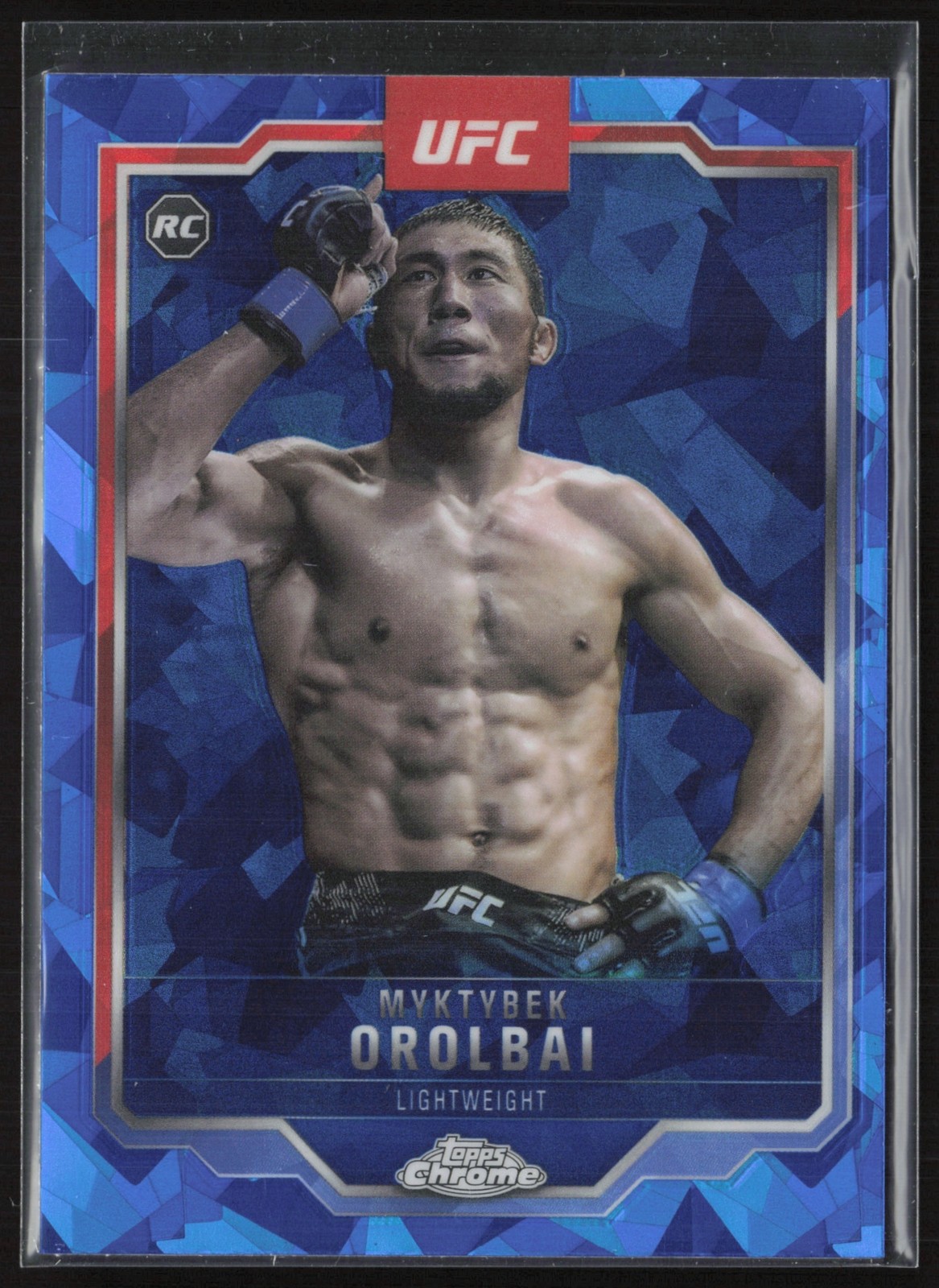 2025 Topps UFC Chrome Sapphire Myktybek Orolbai #77 RC