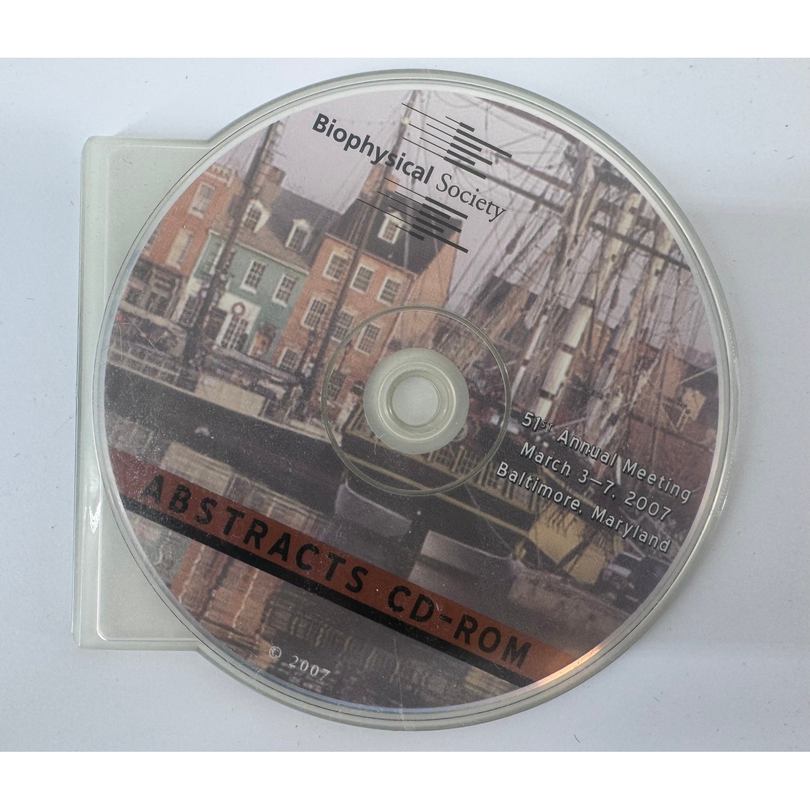 Biophysical Society 51st Annual Meeting Abstracts CD ROM 2007 Baltimore Maryland