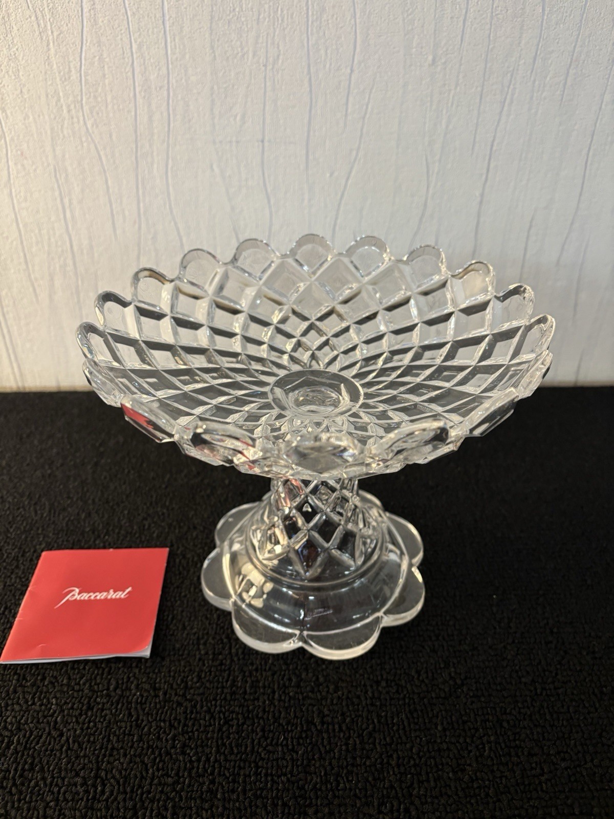 Cup On Foot Crossbrace IN Crystal Baccarat