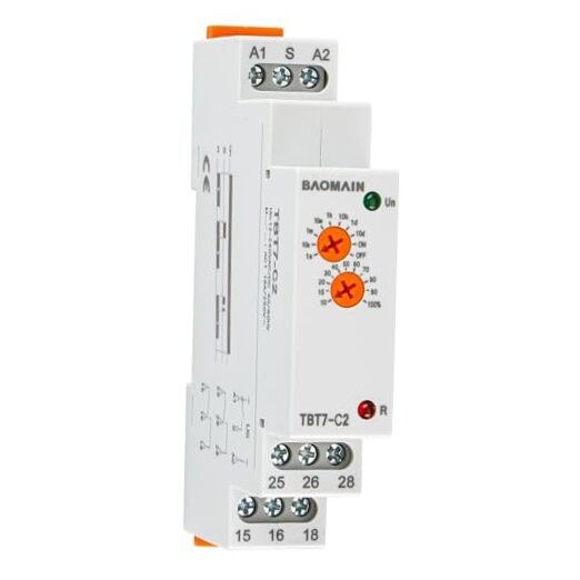  Multi-Function Time Relay, 16A Delay Off 2 SPDT, DIN Rail Mounting Timer 