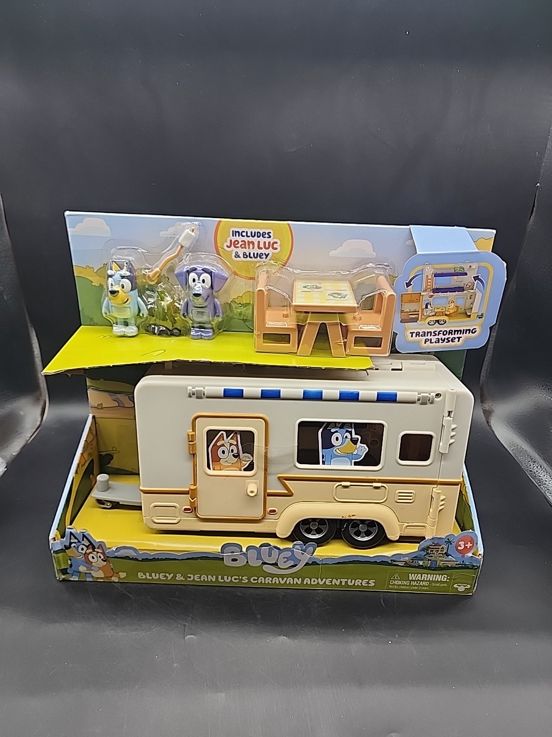 New Release 2021 BLUEY and JEAN LUC'S CARAVAN ADVENTURES Figures CAMPER Playset